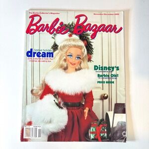 Barbie Bazaar Magazine Nov Dec 1995 Holiday Price Guide Disney Exclusive Ken